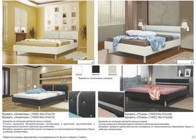 Двуспальная кровать Анжелика, производство Олмеко Каталог Олмеко Мебель