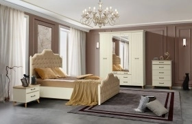 Спальня Белла цвет белый / небула / Masa Decor Олмеко мебель