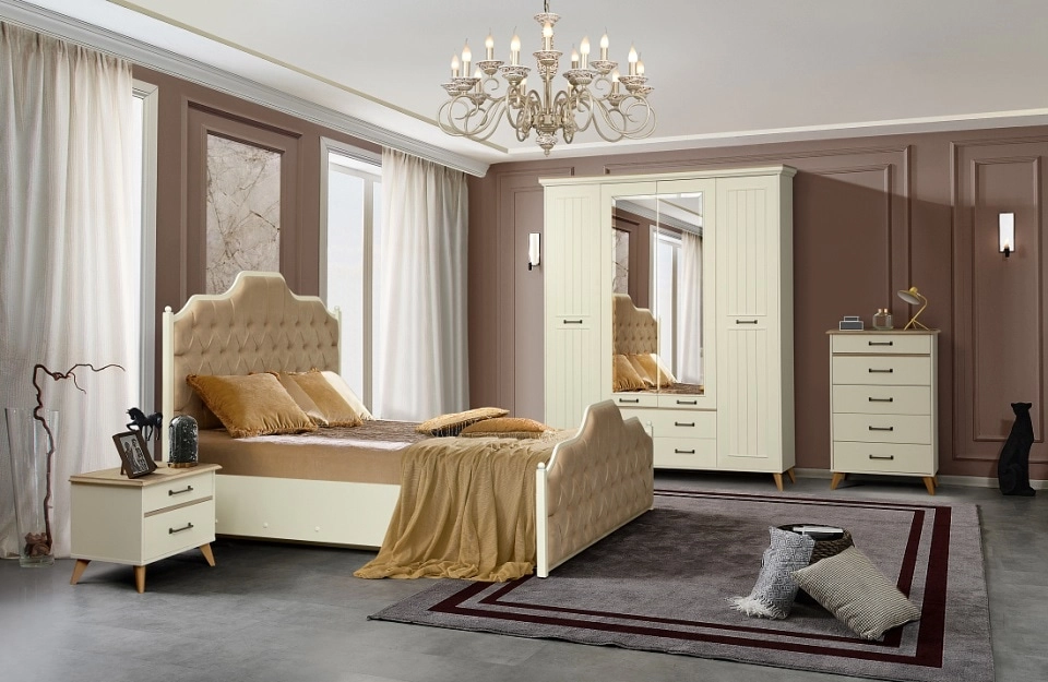 Спальня Белла цвет белый / небула / Masa Decor. Цена в Белыничах